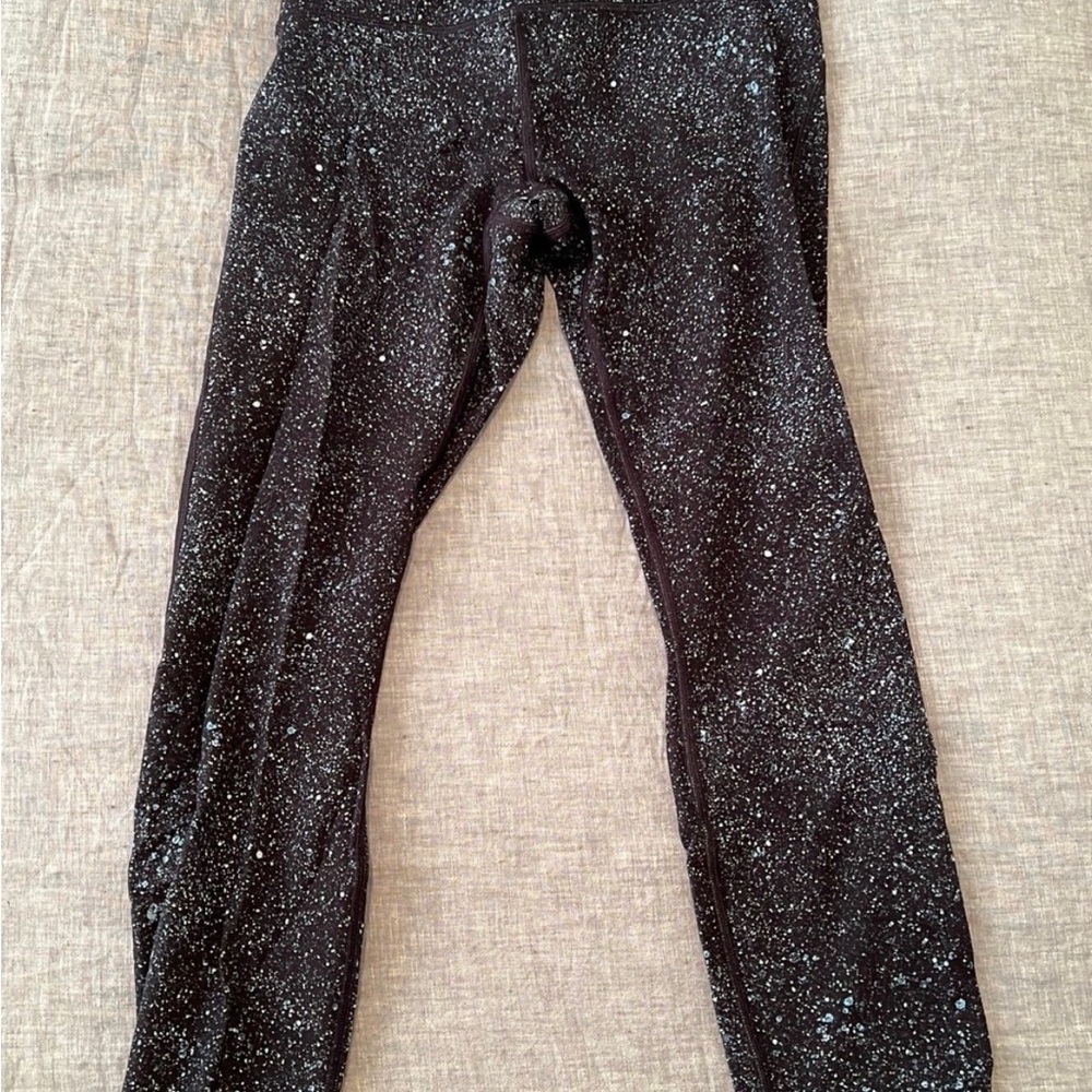 lululemon athletica Black Glitter Leggings